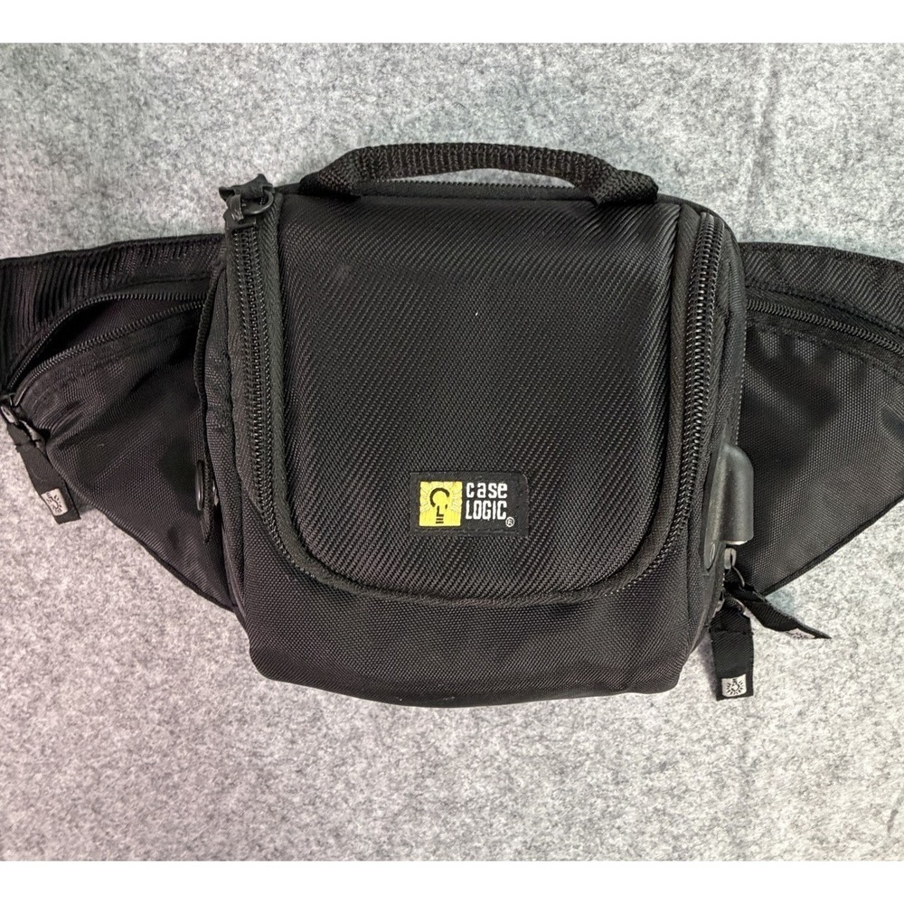 Case Logic Black Compact Camera Bag Waist Pack Belt Pouch w Adjustable‎ Strap